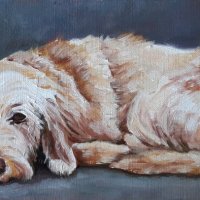 minis-hondje-olieverf-op-paneel-17-x-7-cm