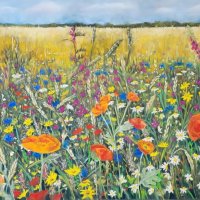 Zomerweide-pastel-op-papier-70x100cm