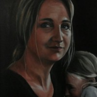 Gaelle, olieverf op paneel, 30x40cm