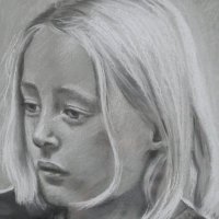 Eline, potlood op papier, 30x20cm