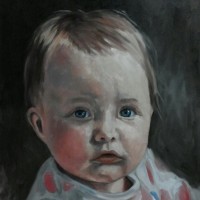 Eline, olieverf op paneel, 30x40cm